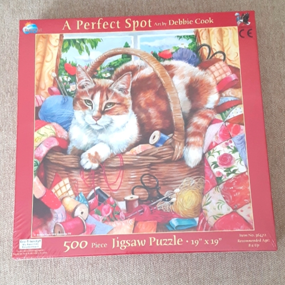SunsOut A Perfect Spot  art by Debbie Cook jigsaw puzzle